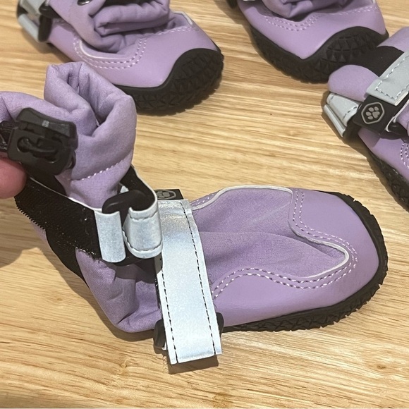 Spark paws Flex Shell Waterproof Dog Boots Lilac size 2 for 21-30lbs - Picture 2 of 9